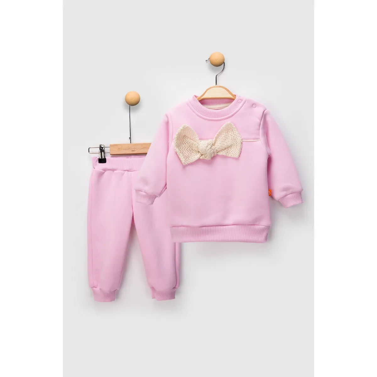 Girls' Outfit Set — Lace detail, Bow detail, White — 9-24 months — 2486BB