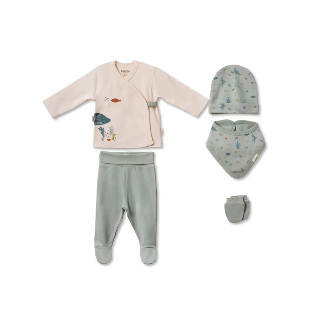 Newborn Going-Home Set — Set pieces: 5 — 0-3 months — 8216OC