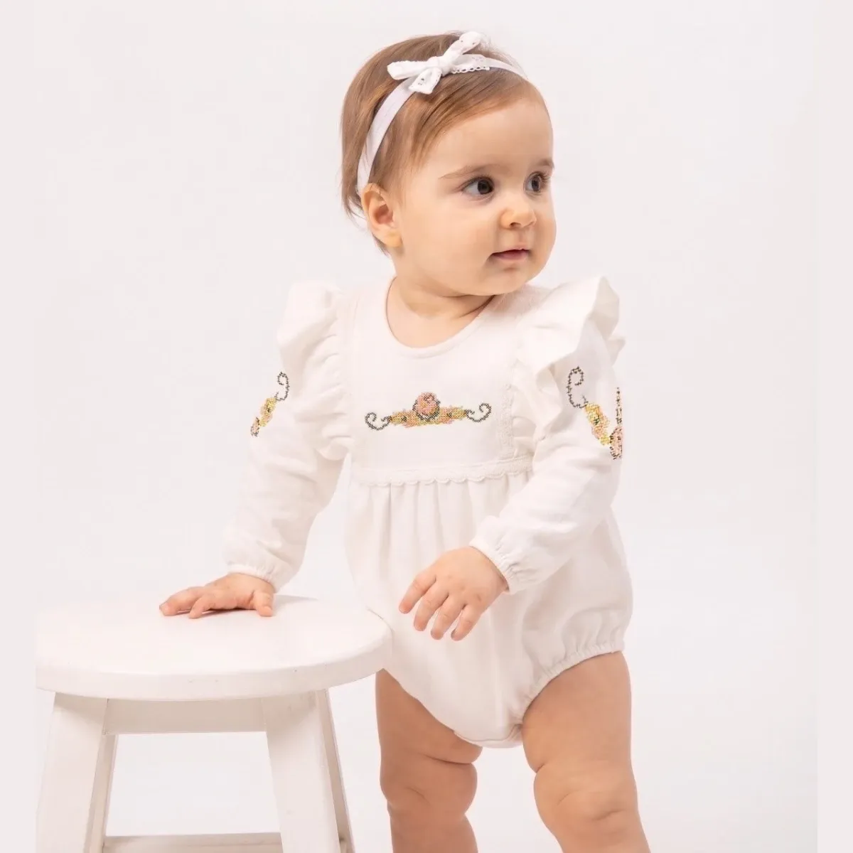 Baby Romper — Embroidery — 6-9-12 months — 1168MC