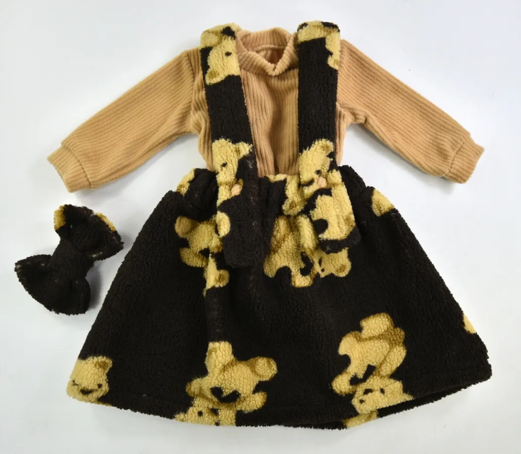 Dress — Bear motif — 6-18 months — 704PS