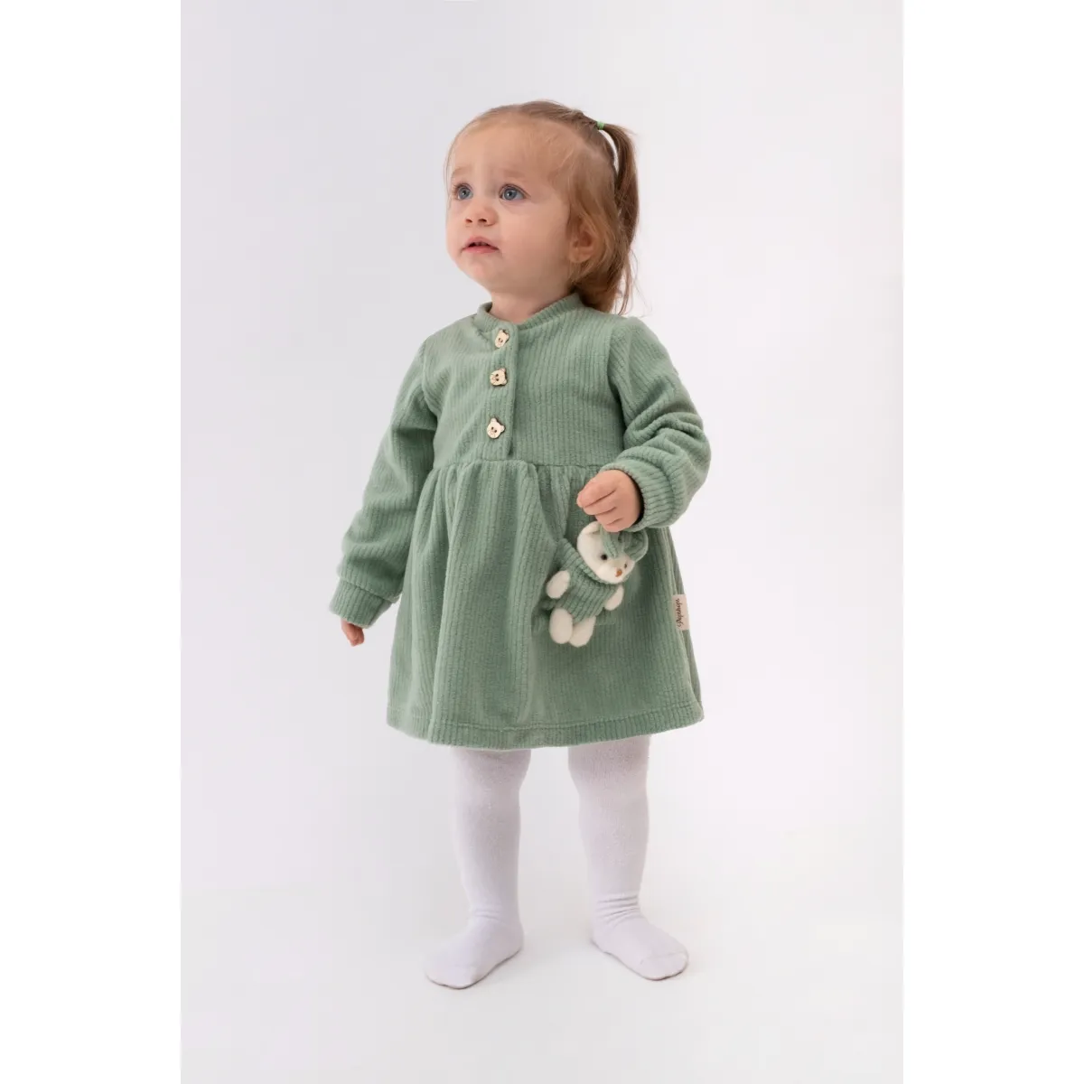Dress — Bear motif — 6-9-12-18 months — 811PS