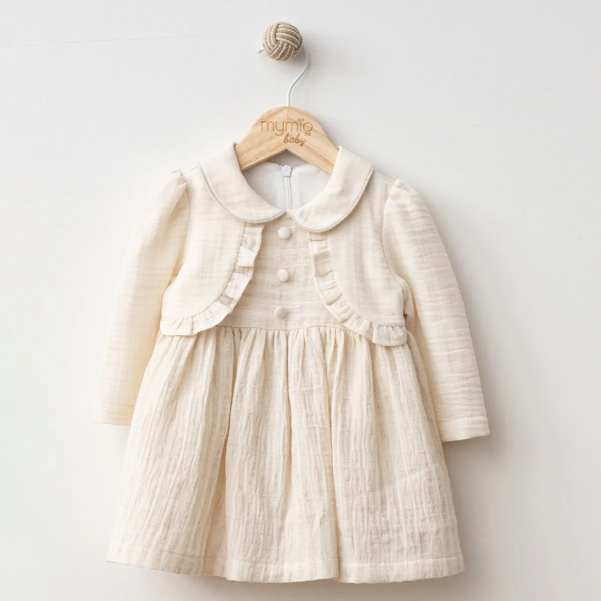 Dress — Muslin, Stripes — 6-9-12-18-24 months — 4350MY