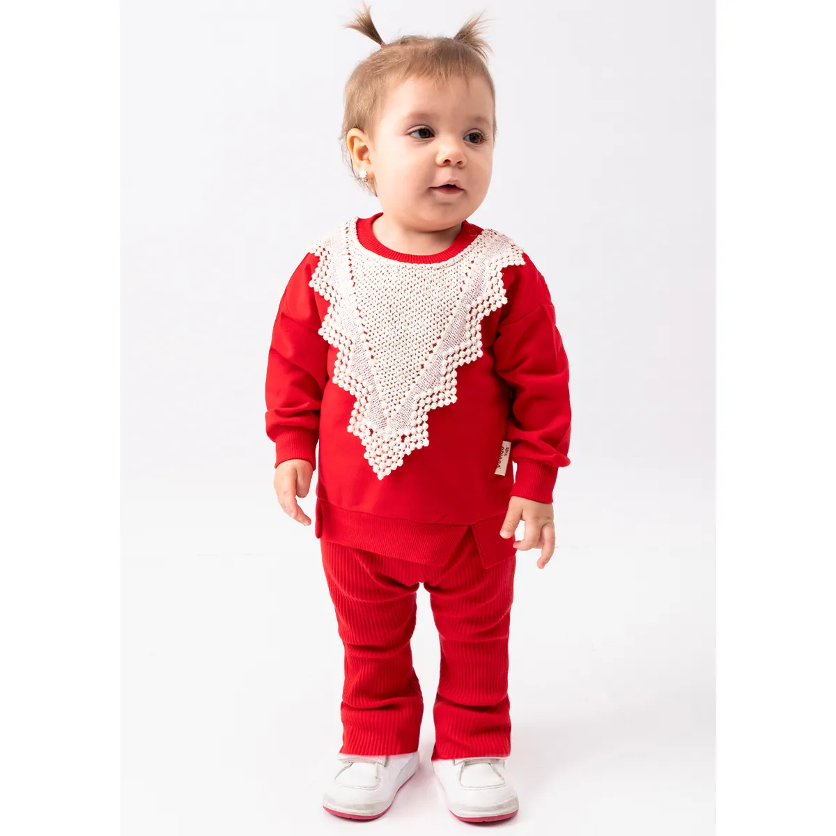 Girls' Outfit Set — Lace detail — 9-12-18-24 months — K2515VO