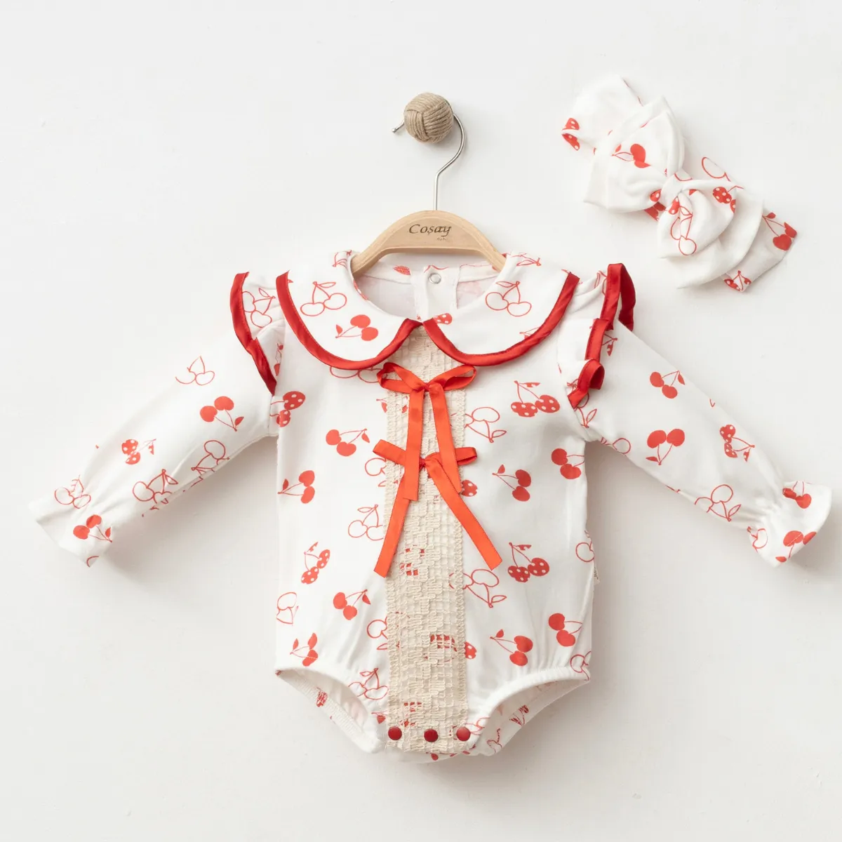 Baby Romper — Bow detail — 3-6-9 months — 0080CY