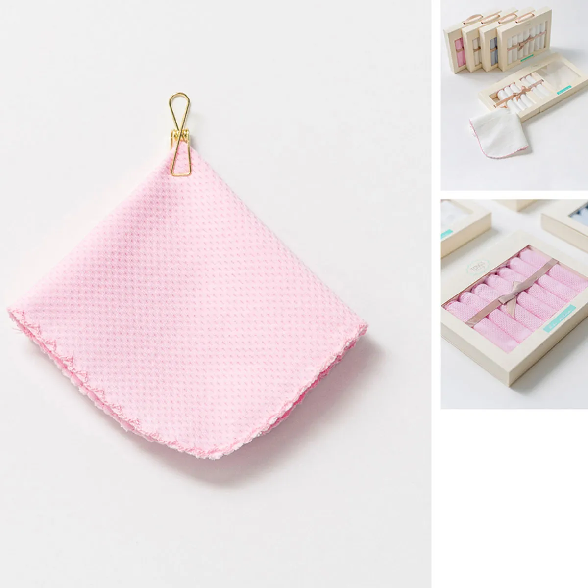 Baby Bibs, Wipes, Mittens & Pacifier Clips — Jacquard — Set pieces: 7 — 3210T