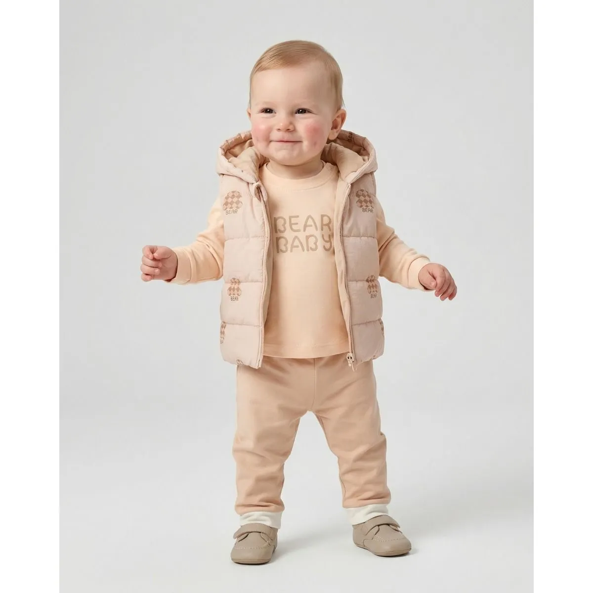 Boys' Outfit Set — Bear motif — Set pieces: 3 — 9-12-18 months — 2549CA