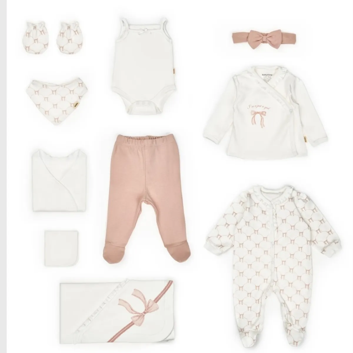 Newborn Going-Home Set — BOW — Set pieces: 10 — 0-3 months — 8170OC