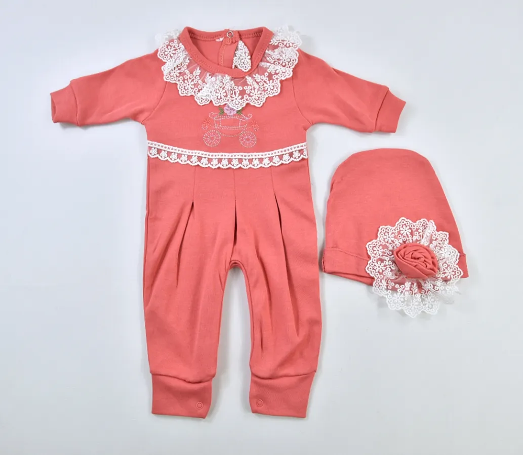 Baby Jumpsuit — Lace detail — 3-6-9 months — 1037MC