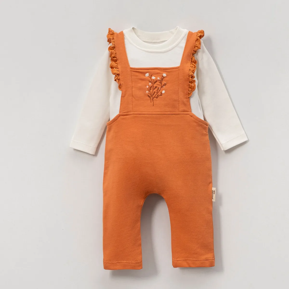 Baby Jumpsuit — Embroidery, Floral motif — 9-12-18-24 months — 2649VO