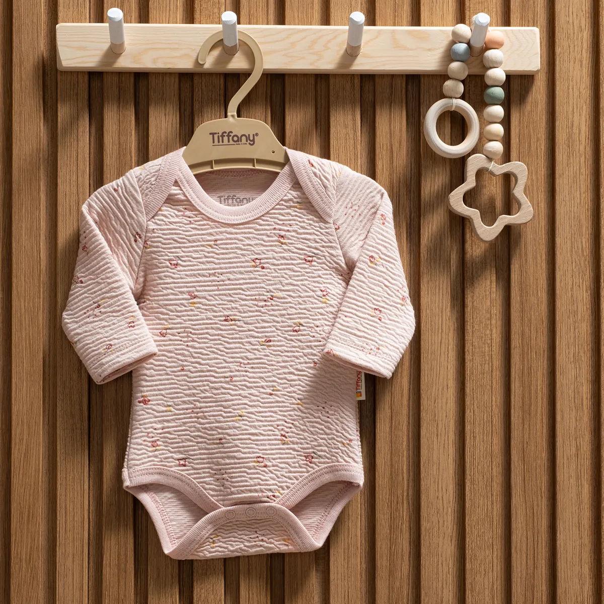 Baby Bodysuit — Long sleeves — 3-6-9-12-18-24 months — 21011Tİ