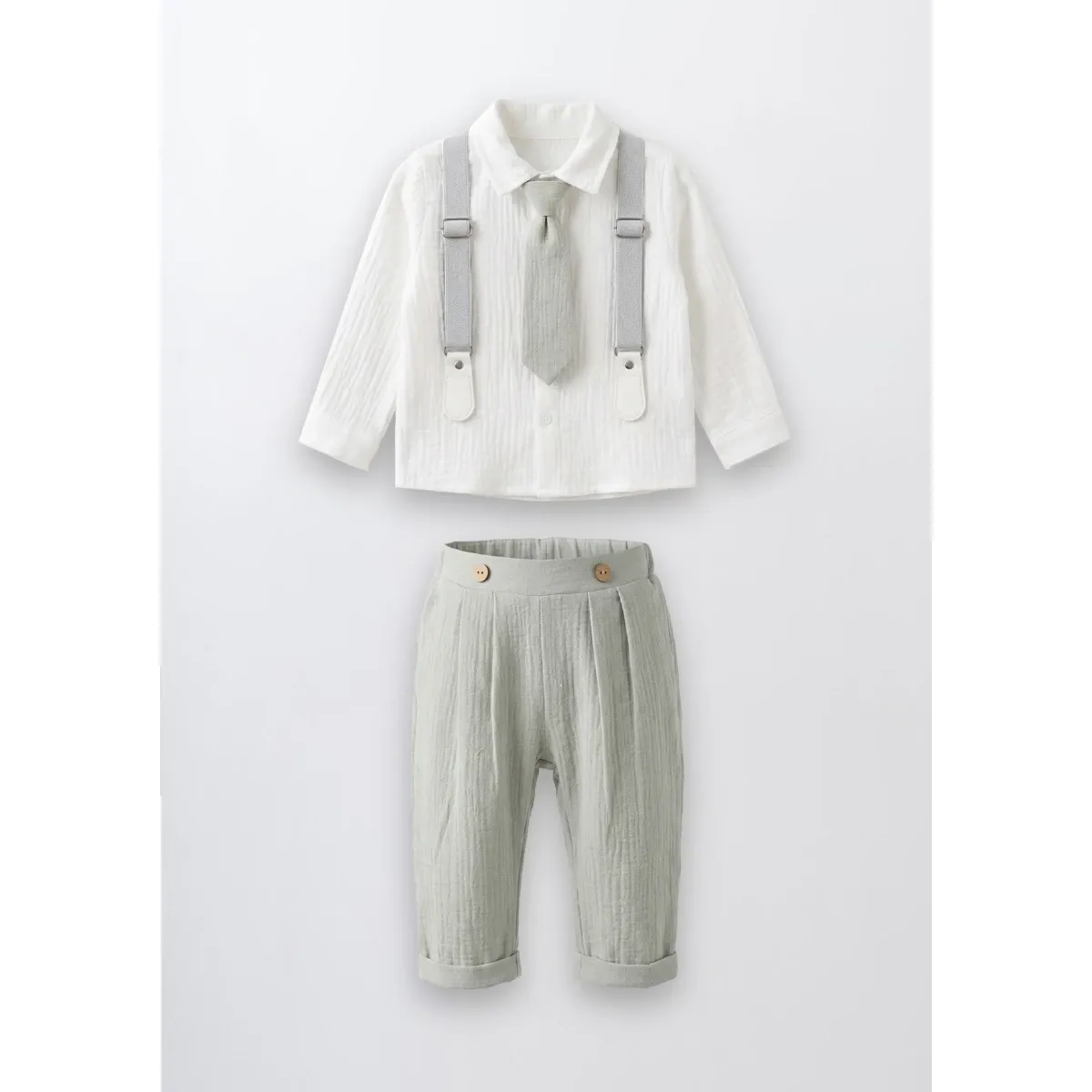 Boys' Outfit Set — ELVİO — Set pieces: 2 — 6-9-12-18 months — 1169BZ