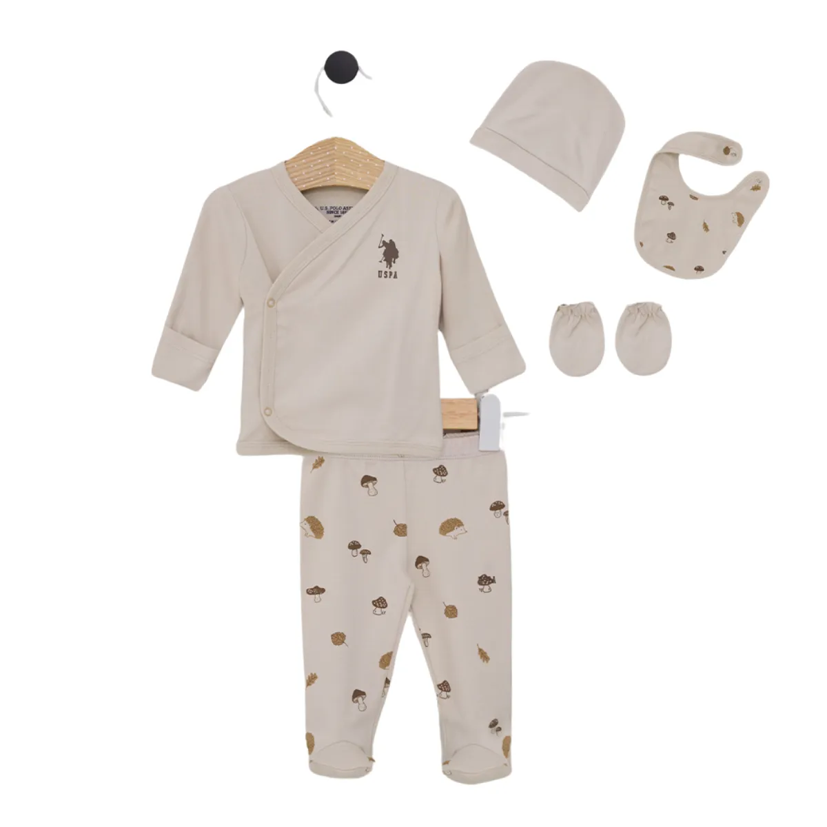 Newborn Going-Home Set — Set pieces: 5 — 0-3 months — 2037US