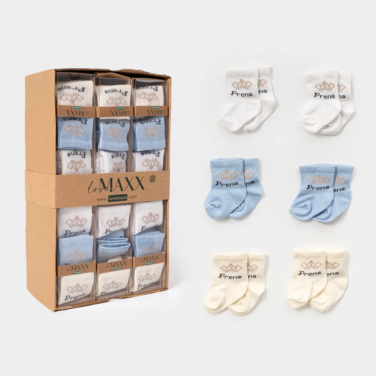 Baby Socks — Set pieces: 6, 12 — 0/3-3/6 months — 4981LV