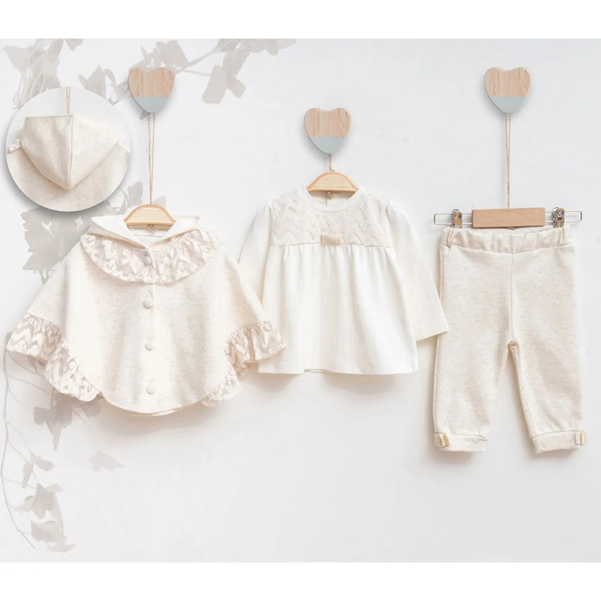 Girls' Outfit Set — Lace detail — Set pieces: 3 — 5201MY