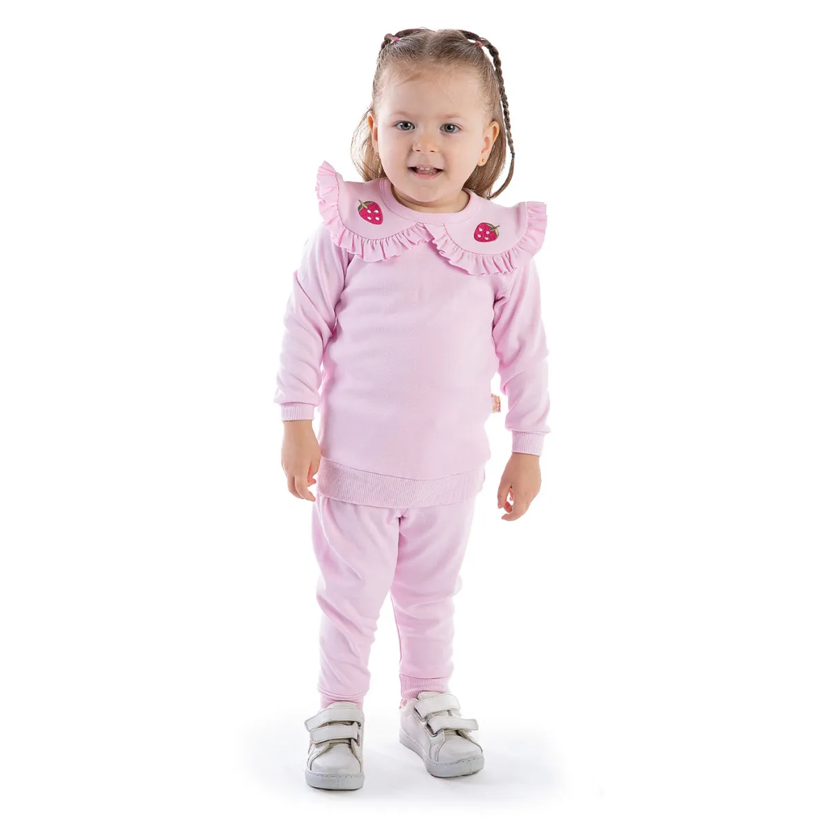 Girls' Outfit Set — Embroidery, White — 9-12-18-24 months — 2166BB