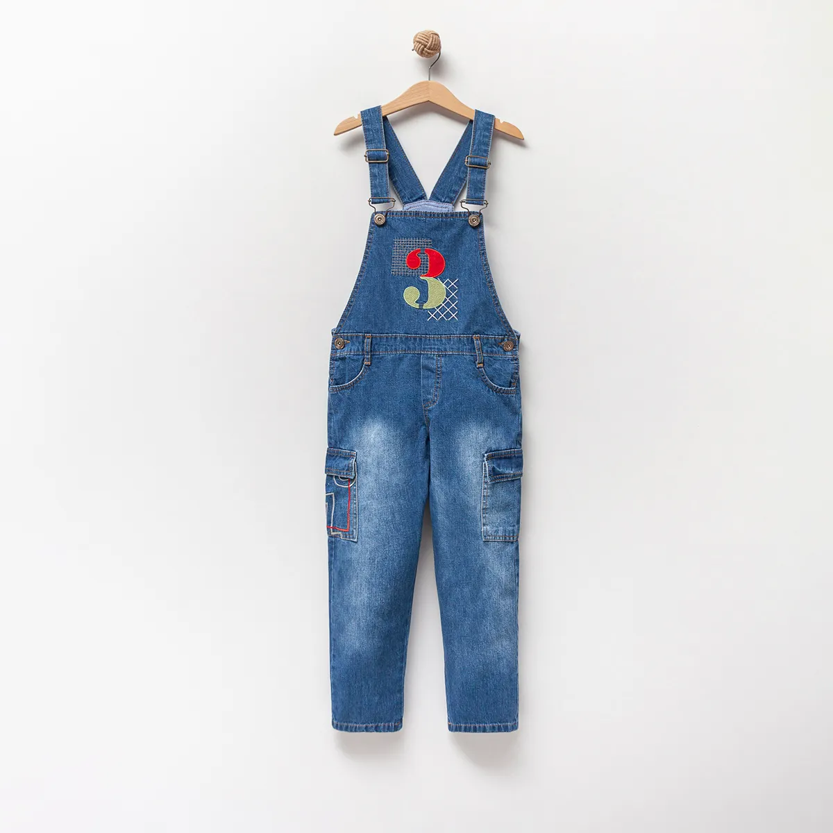 Overalls — Embroidery, Denim — 6-7-8 years — 7159OV