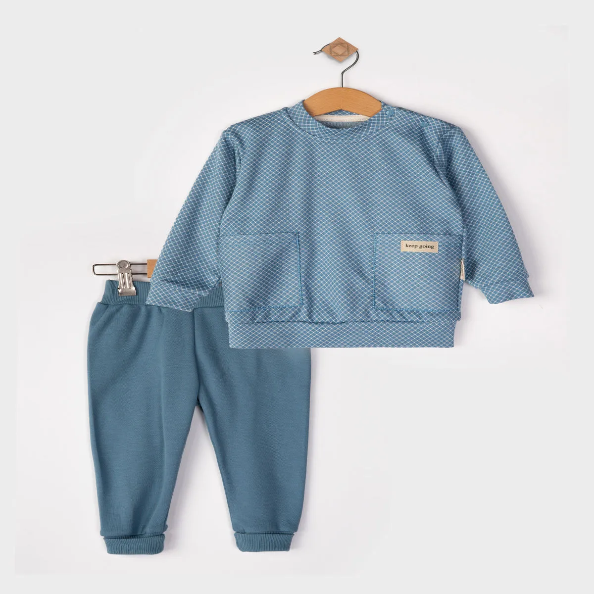 Boys' Outfit Set — Pockets, White — 9-12-18-24 months — 2366BB