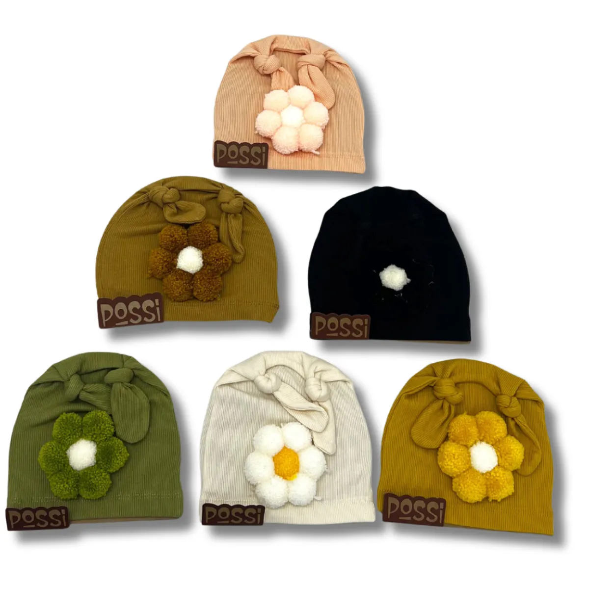 Baby Hat — Ribbed texture — Set pieces: 6 — 0-12 months — 30315PO