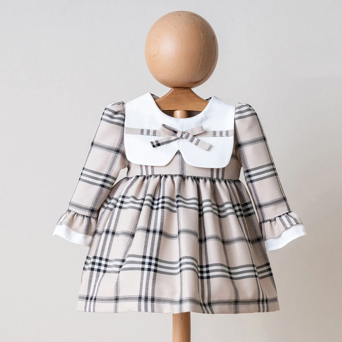 Dress — Check pattern — 6-9-12-18-24 months — 4124MN
