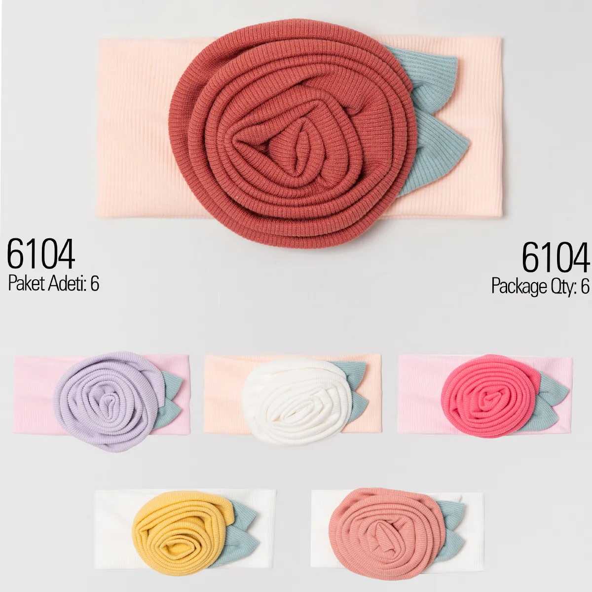 Baby Headband — Set pieces: 6 — 3-6-9 months — 6104KB