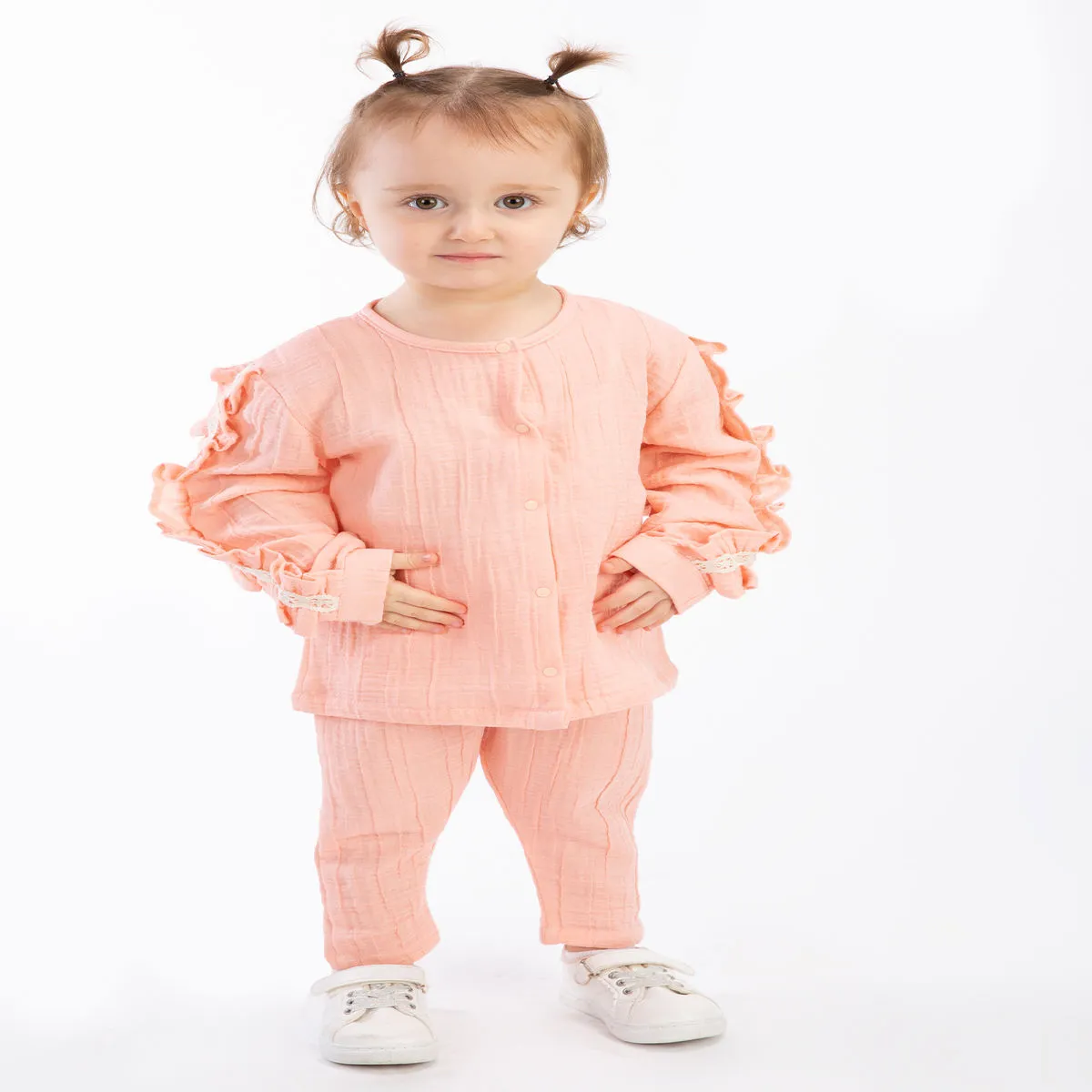 Girls' Outfit Set — White — 9-12-18-24 months — 2415BB