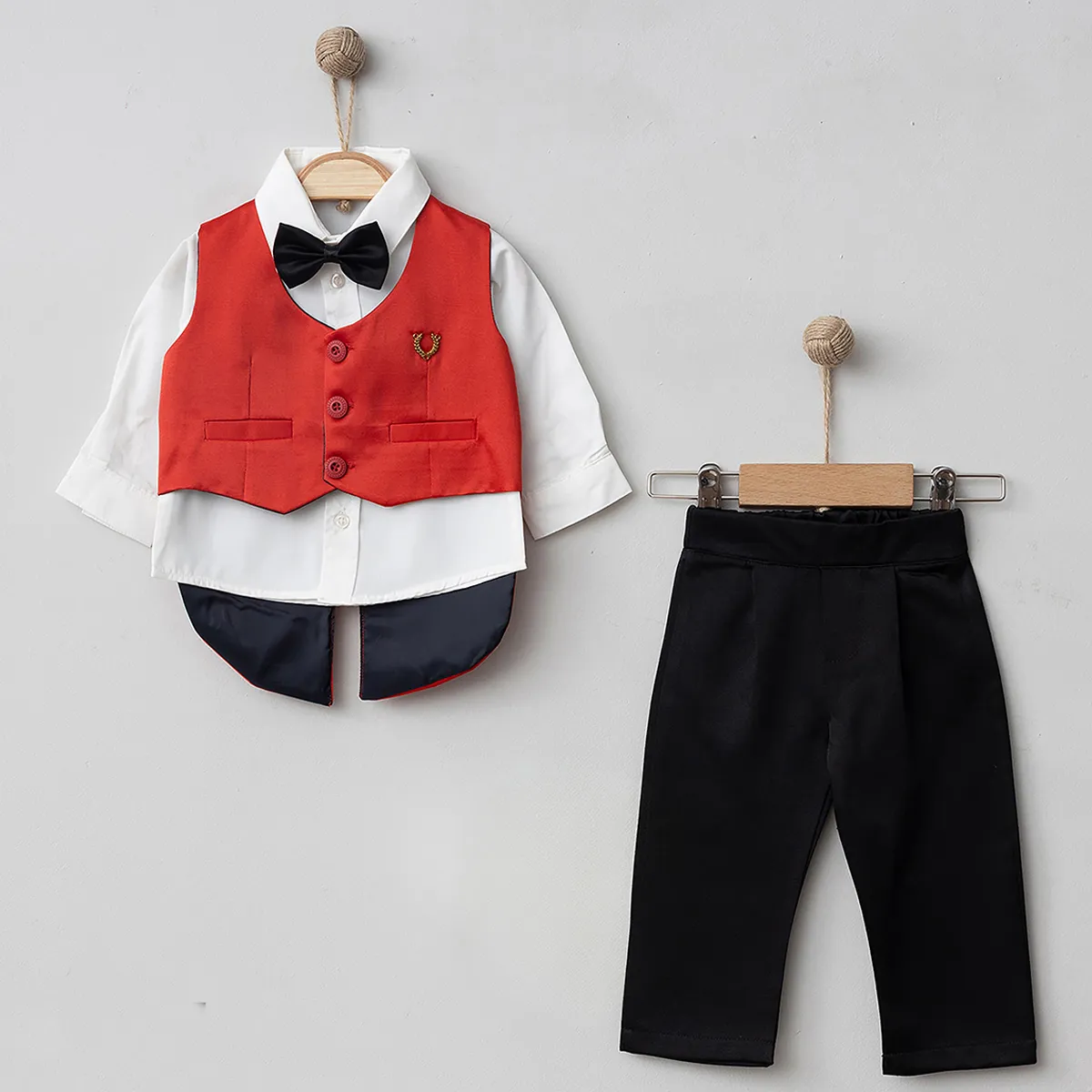 Baby Ceremony Sets — Button fastening, Sleeveless — 6-18 months — 5034PG