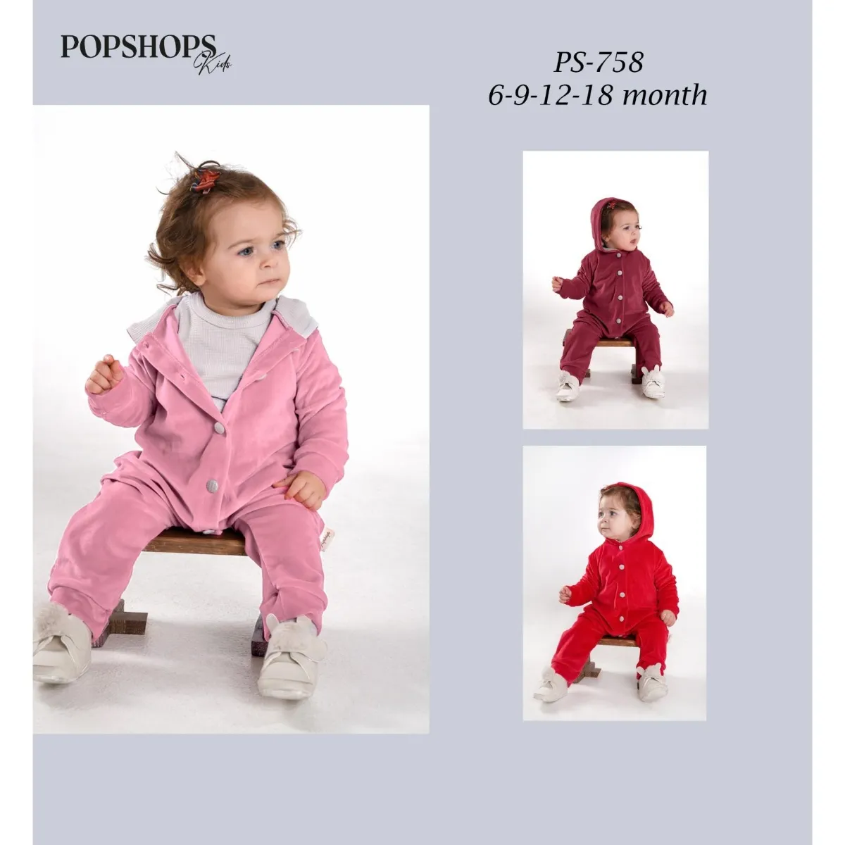 Baby Jumpsuit — Velvet — 6-9-12-18 months — 758PS