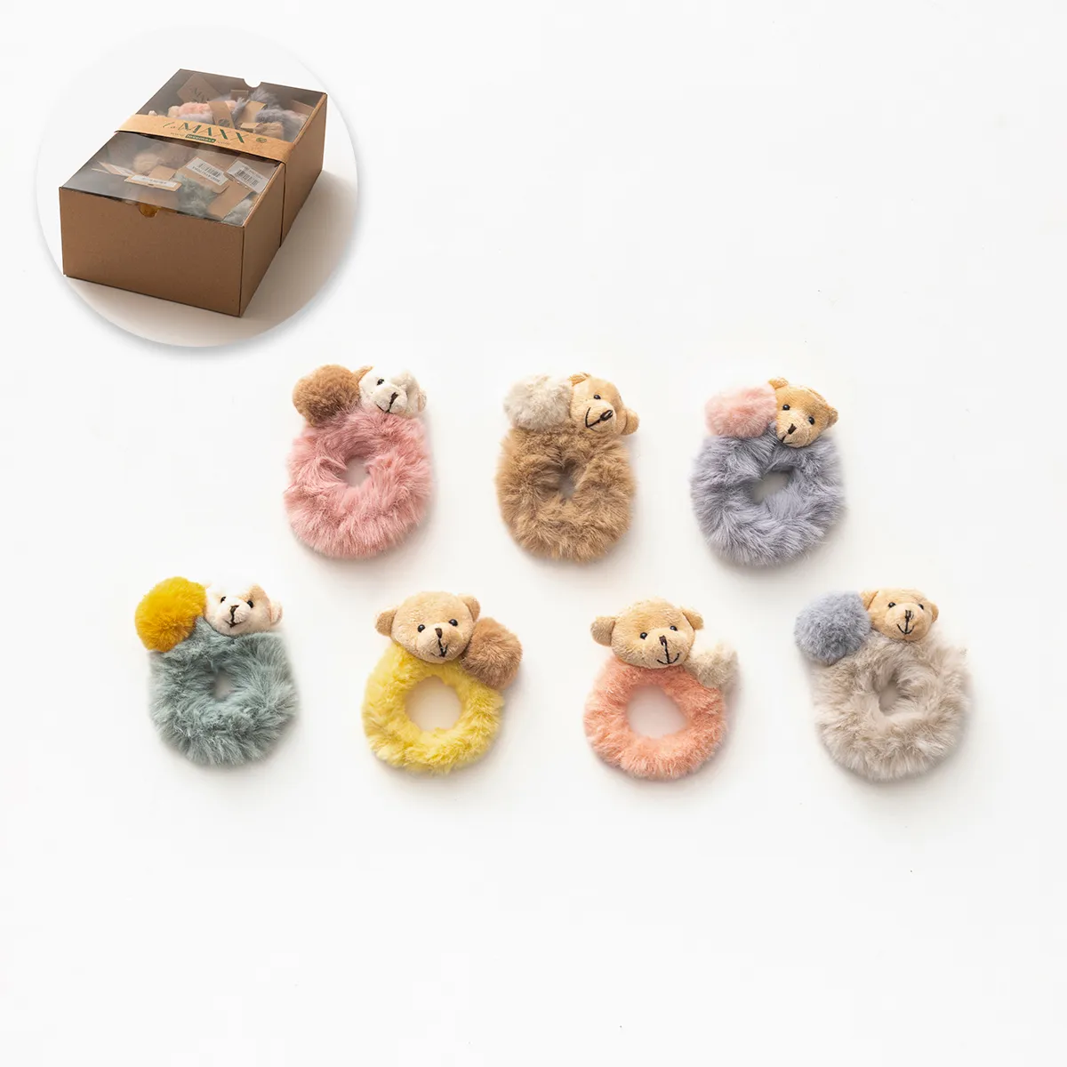 Baby Hats, Headbands, Bow Ties & Hair Clips — Bear motif — Pack quantity: 48 — 30337LV