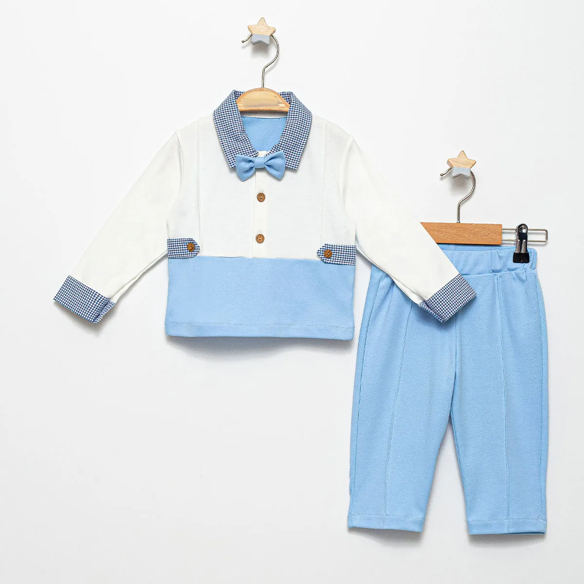 Boys' Outfit Set — Bow detail, Jersey — 9-12-18-24 months — 849BZ