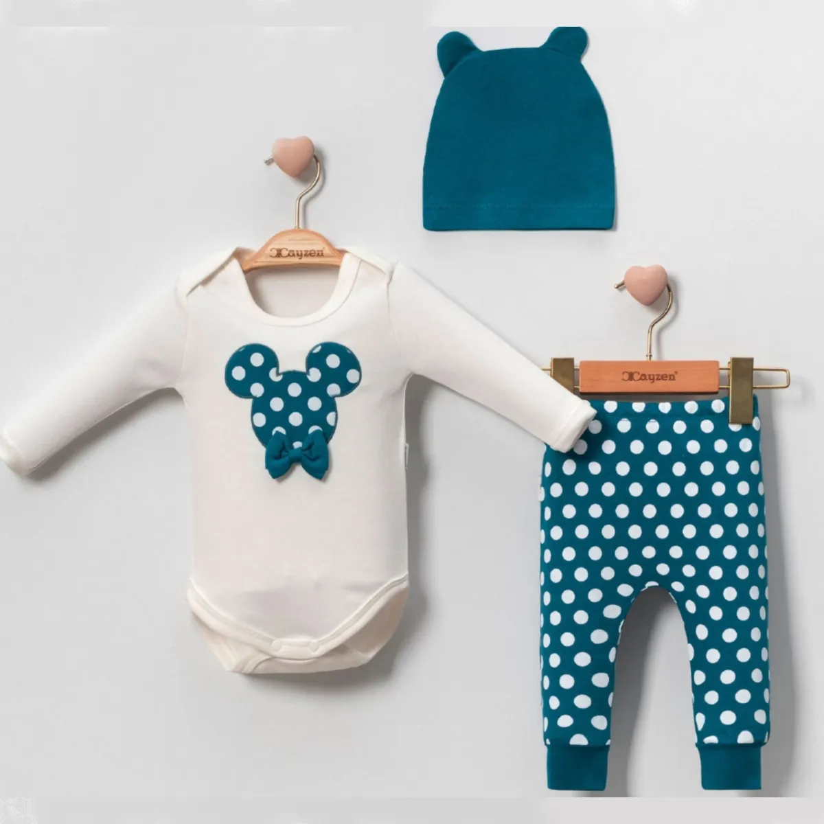 Boys' Outfit Set — Bow detail — Set pieces: 3 — 6-9-12-18 months — 4029MC