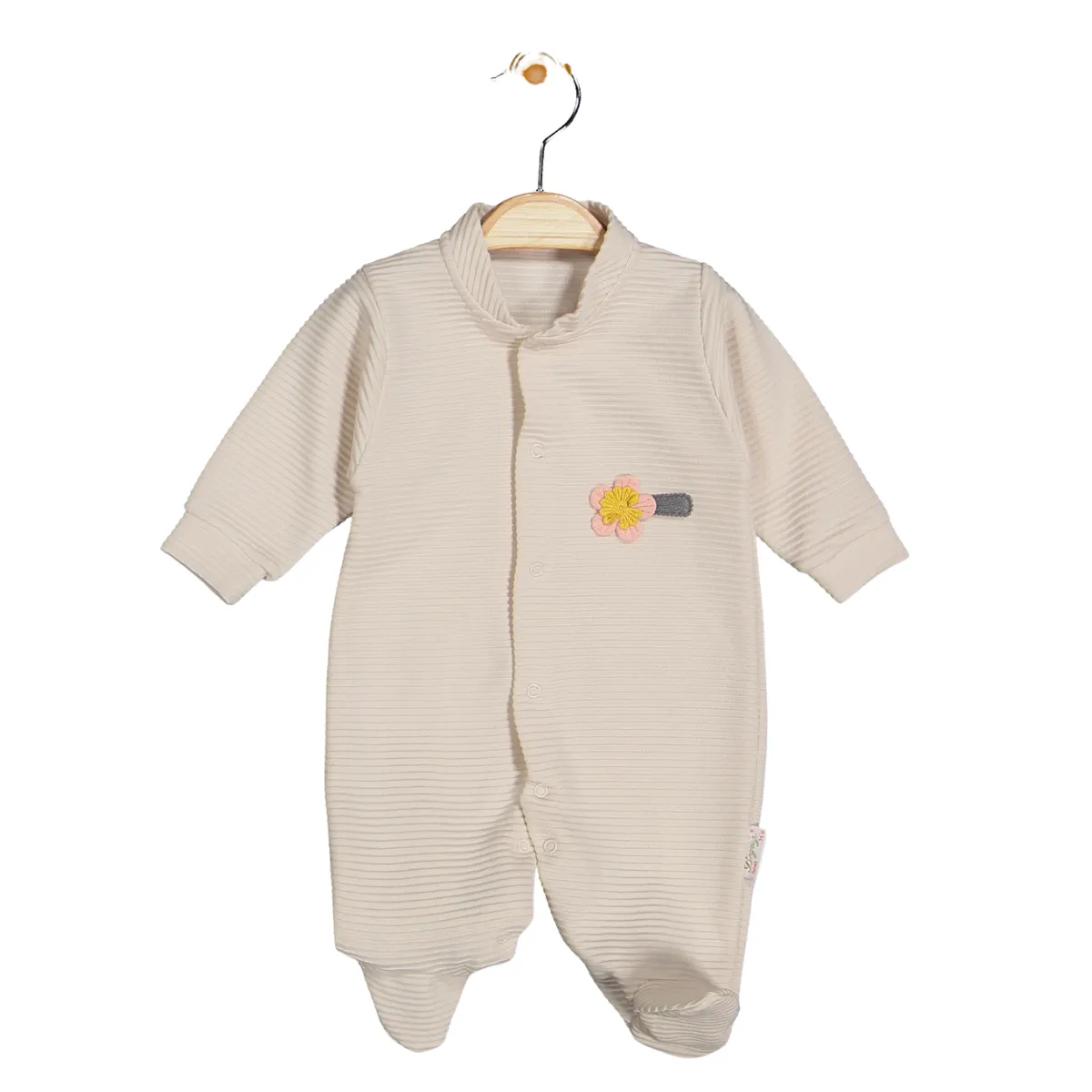 Baby Jumpsuit — Jacquard, White — 3-6 months — 7205BB