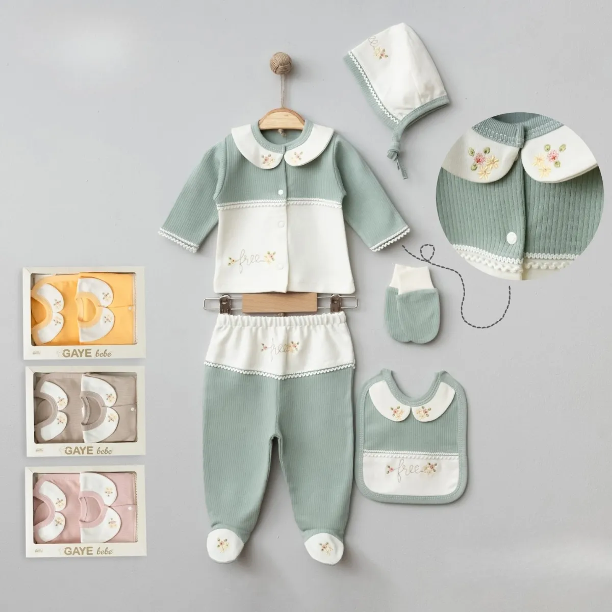 5-Piece Newborn Going-Home Sets – 7643GB | Wholesale