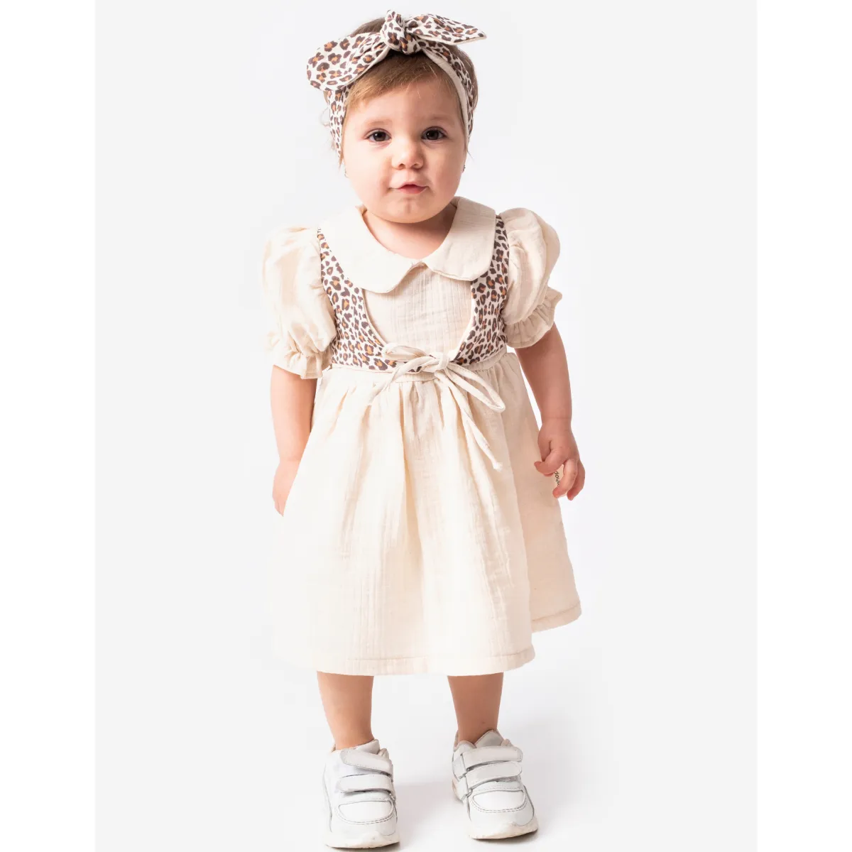 Dress — Leopard pattern — 6-9-12-18 months — 872PS