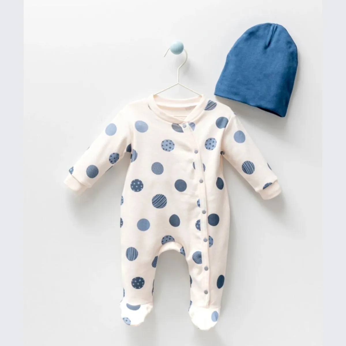 Boys' Outfit Set — Covered feet — 3-6-9 months — 1000EB
