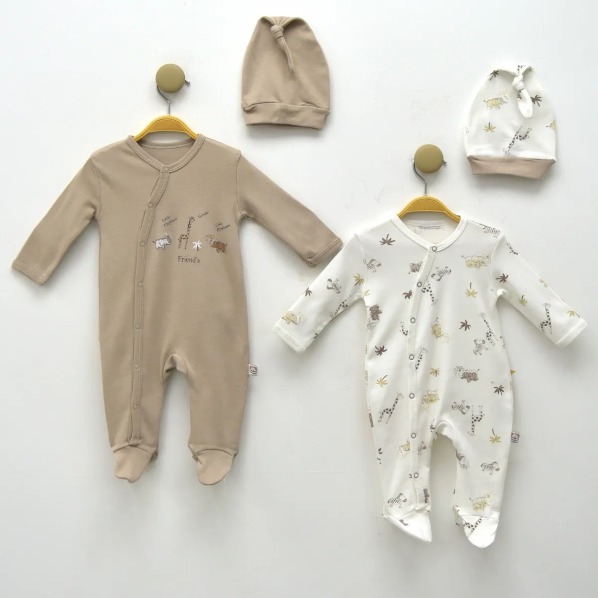 Baby Jumpsuit — Print, Elephant motif, Sleeveless — Set pieces: 2 — 4615MS