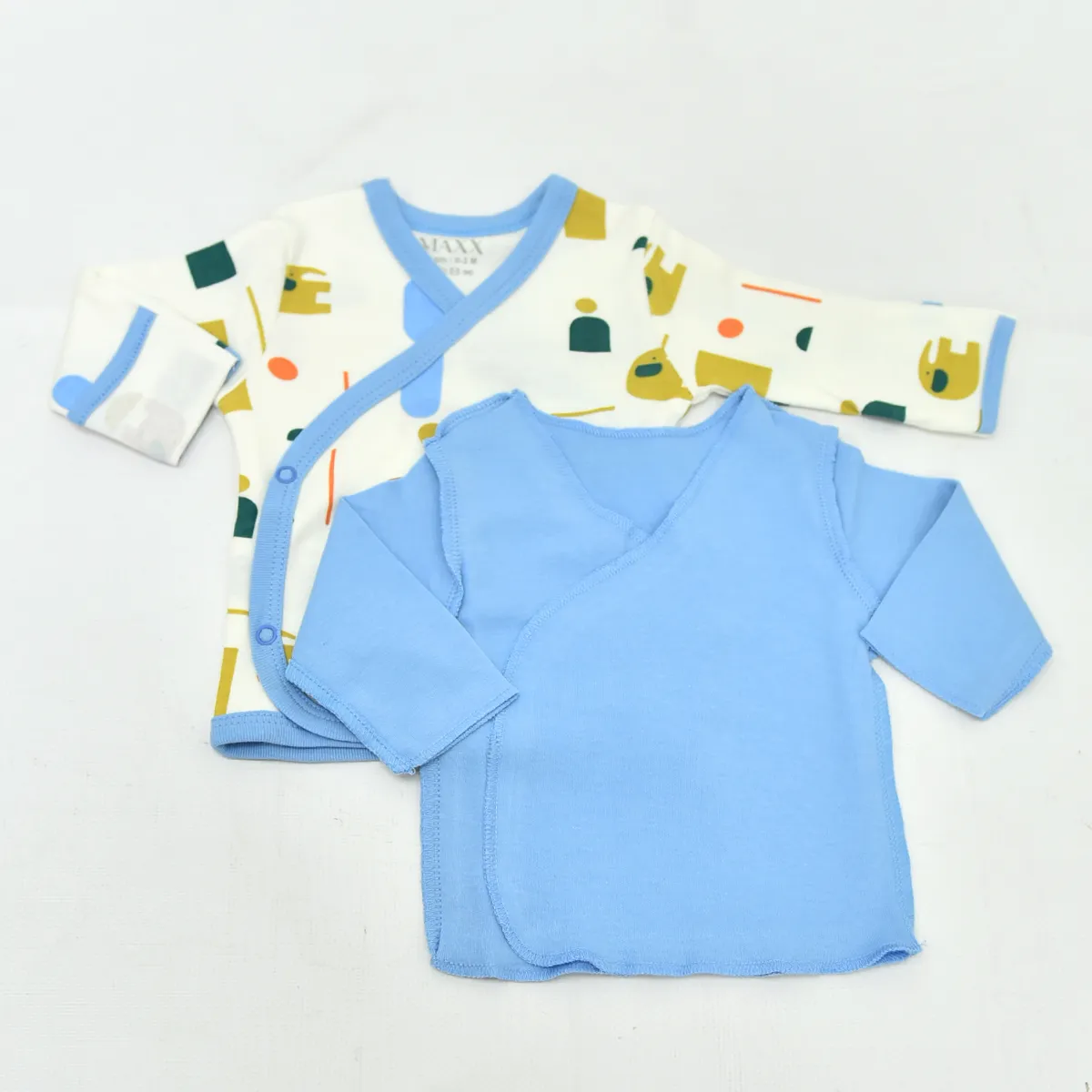 Baby Undershirts — Elephant motif — 0-3 months — 49013LV