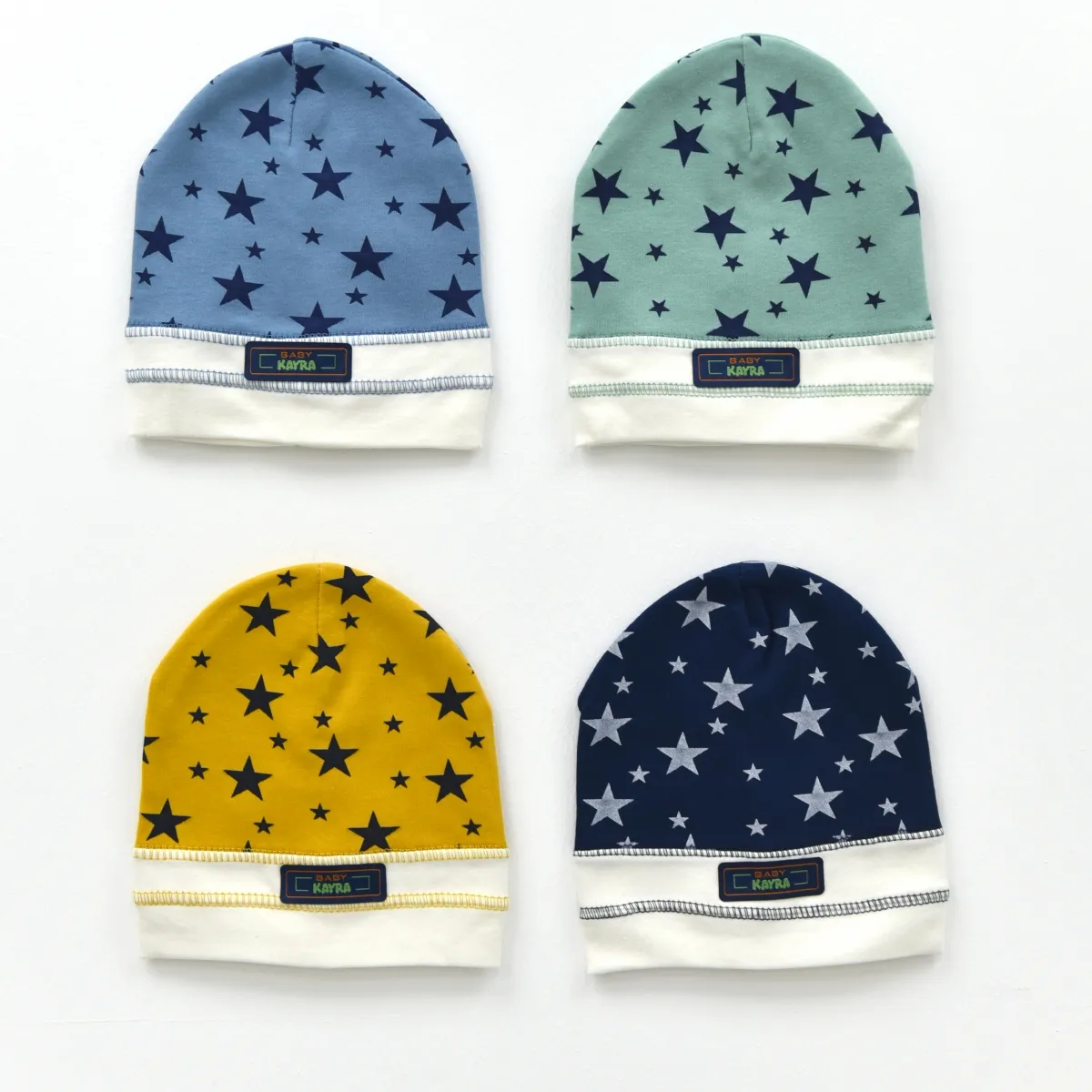 Baby Hat — Print, Star motif, Jersey — Set pieces: 12 — 6082KB