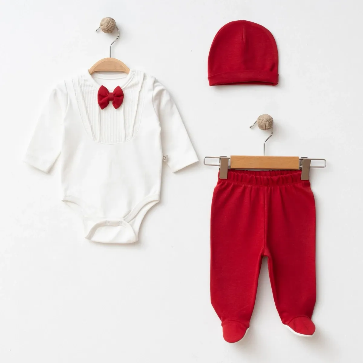 Boys' Outfit Set — Bow detail — Set pieces: 3 — 3-3-6 months — 2900OB