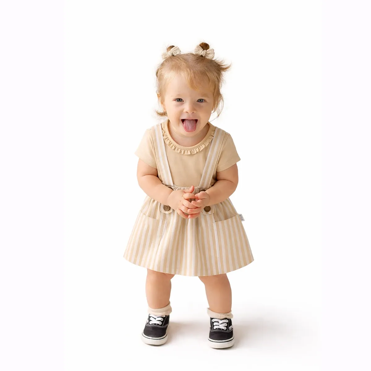 Girls' Outfit Set — Stripes — 1-2-3-4 years — 7536OV