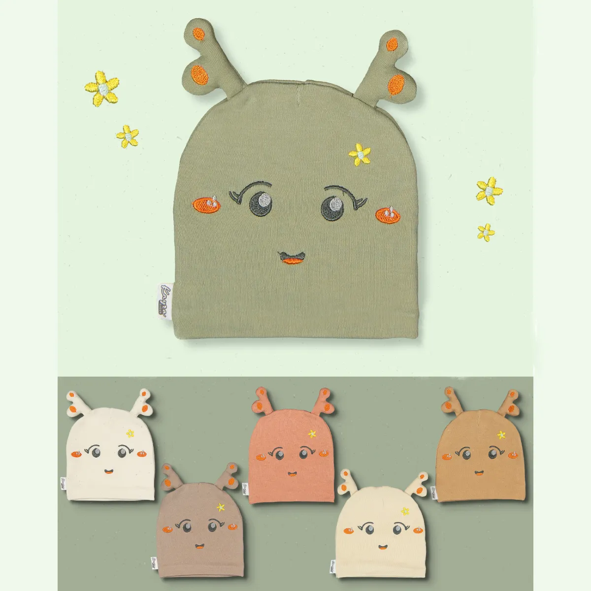 Baby Hat — Jersey — Set pieces: 12 — 0-3 months — 6083KB