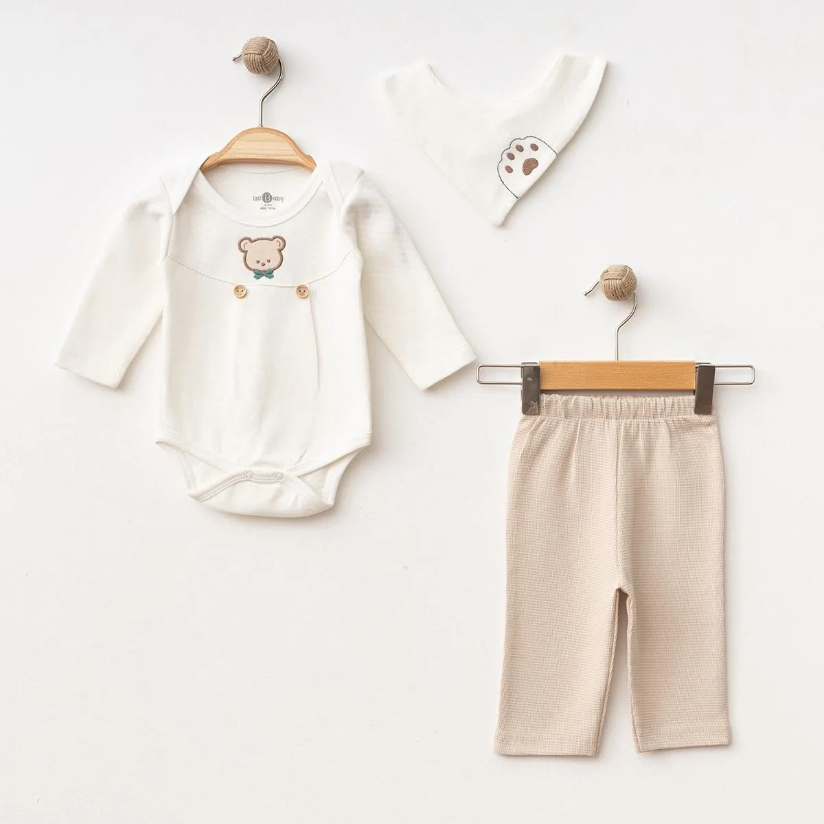 Boys' Outfit Set — Bear motif — 3-6-9-12 months — 5045IB