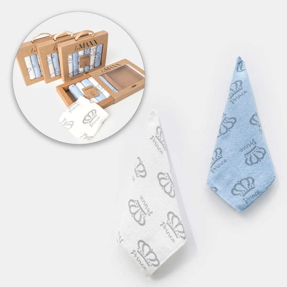Baby Bibs, Wipes, Mittens & Pacifier Clips — Set pieces: 6 — 4938LV