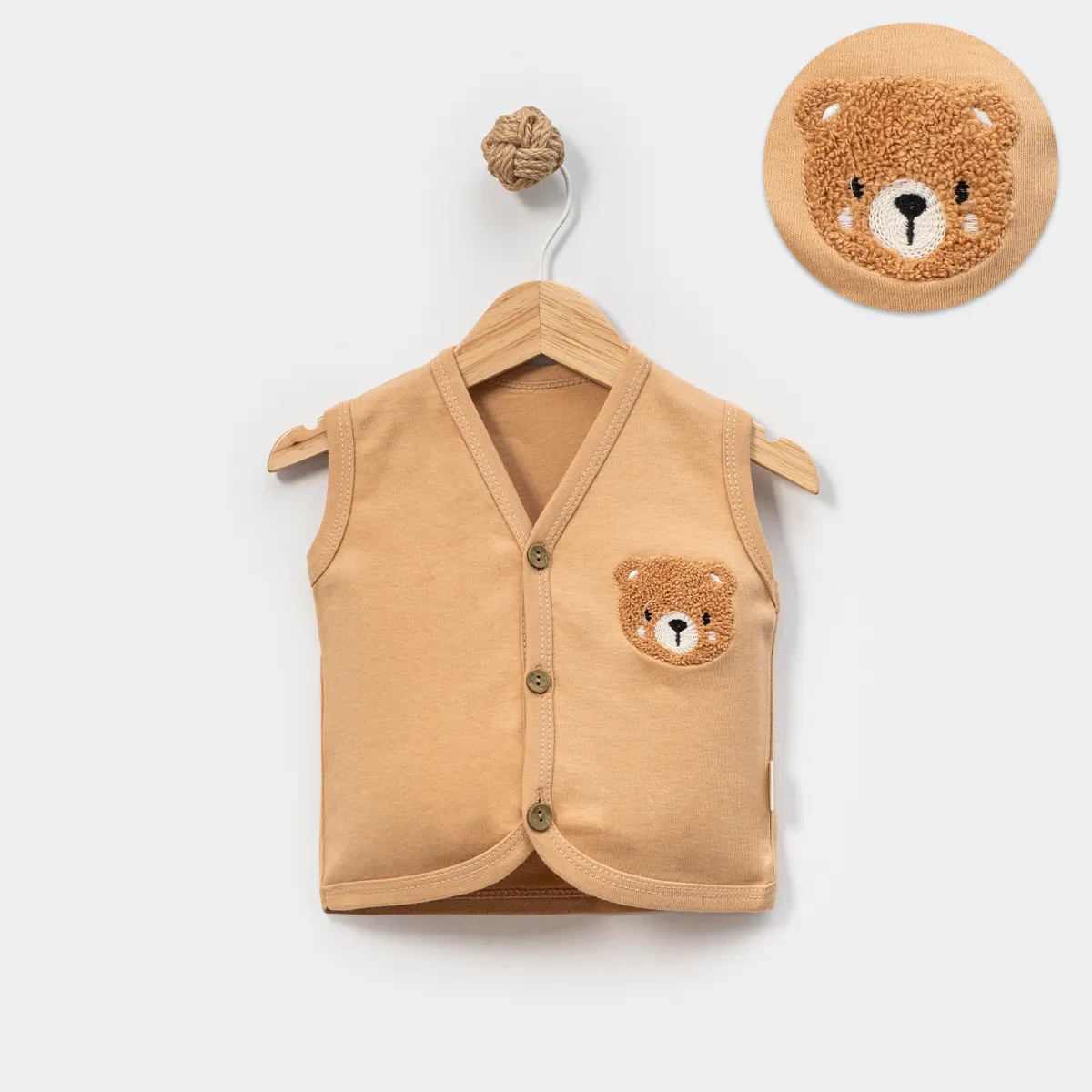 Vest — Embroidery, Bear motif — 6-24 months — 2160LV