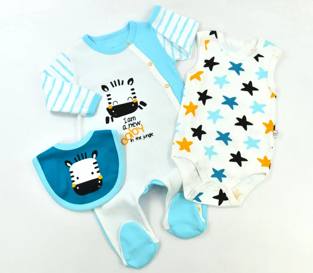 Boys' Outfit Set — Set pieces: 3 — 0-6 months — 4068İM