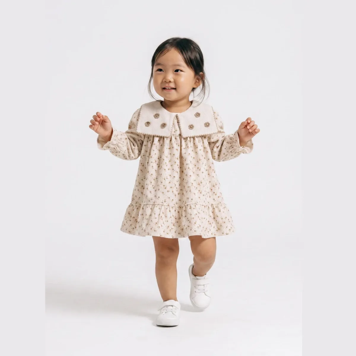 Dress — Velvet, Ribbed texture — 6-24 months — 4687MY