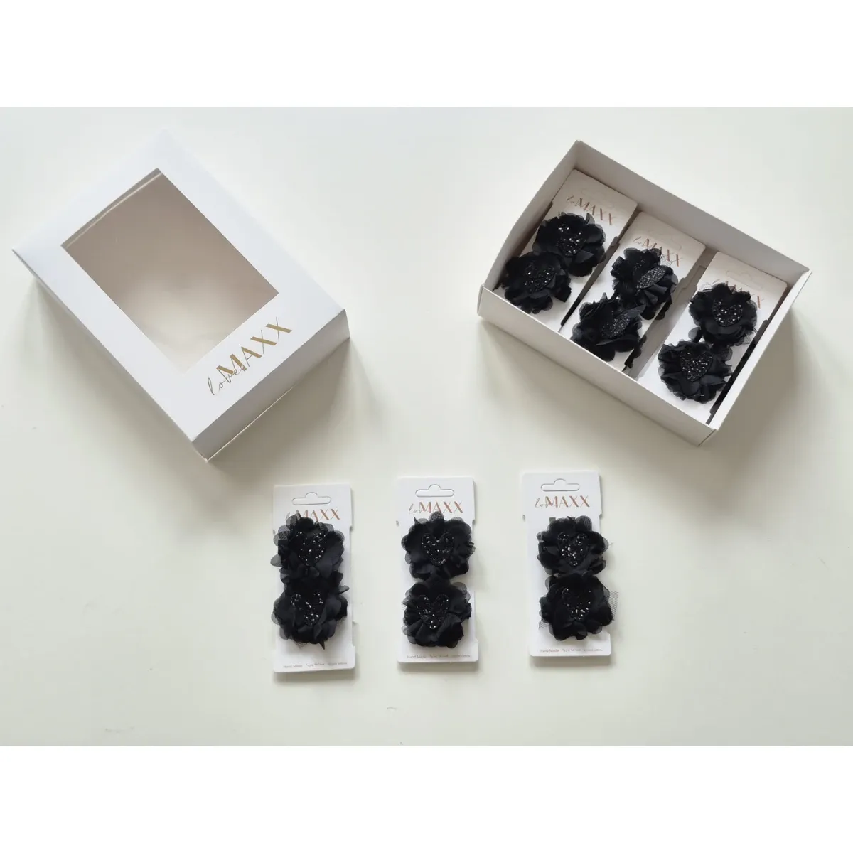 Baby Hats, Headbands, Bow Ties & Hair Clips — Heart motif — Set pieces: 2 — 10014LV