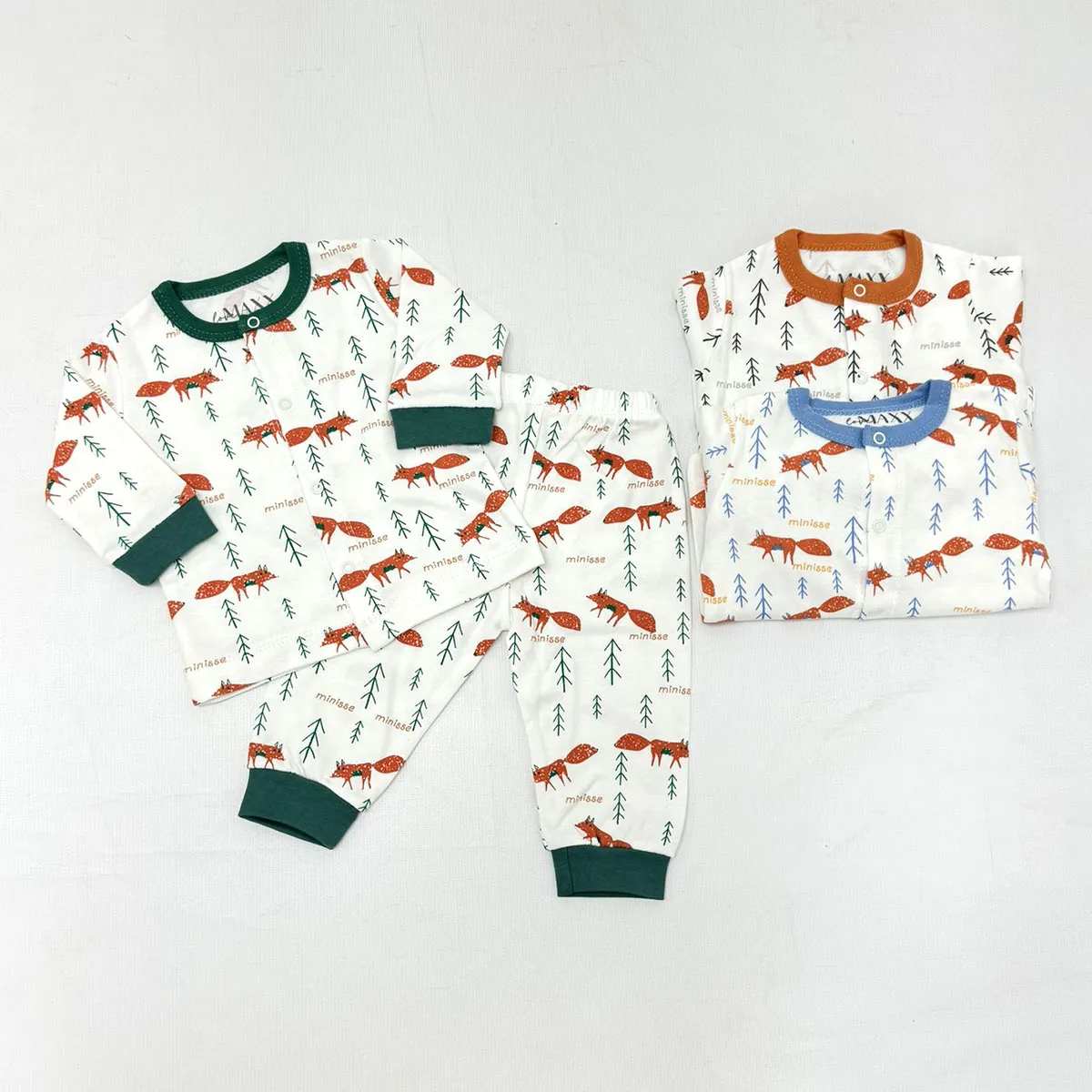Baby Pajama Sets — Print, Fox motif — 3-6-9 months — 48737LV