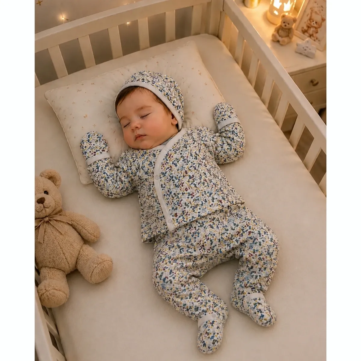 Newborn Going-Home Set — Set pieces: 3 — Pack quantity: 6 — 0-3 months — 0125BE