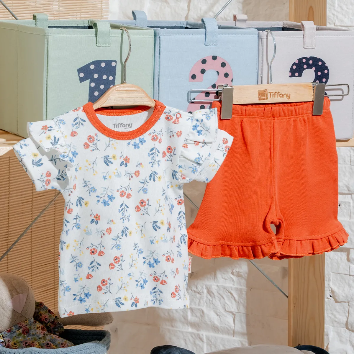 Girls' Outfit Set — Set pieces: 2 — 3-6-9-12-18-24 months — 11104Tİ
