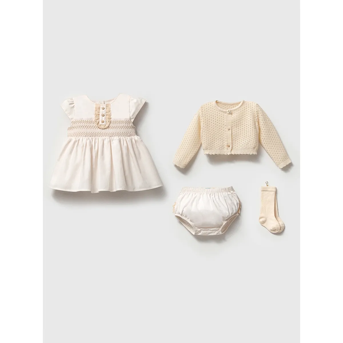 Girls' Outfit Set — Set pieces: 4 — 3-6 months — 9361NY